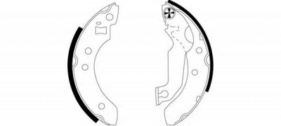 HELLA PAGID 8db355000601 -  Комплект тормозных колодок